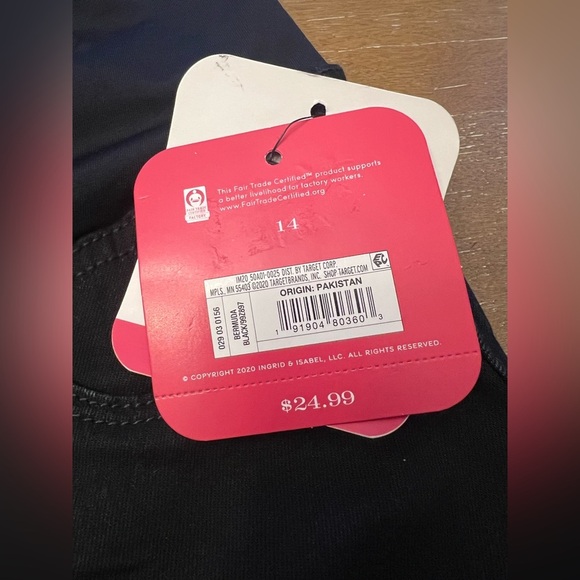 NWT Isabel Maternity Over Belly Bermuda Shorts - Picture 4 of 7